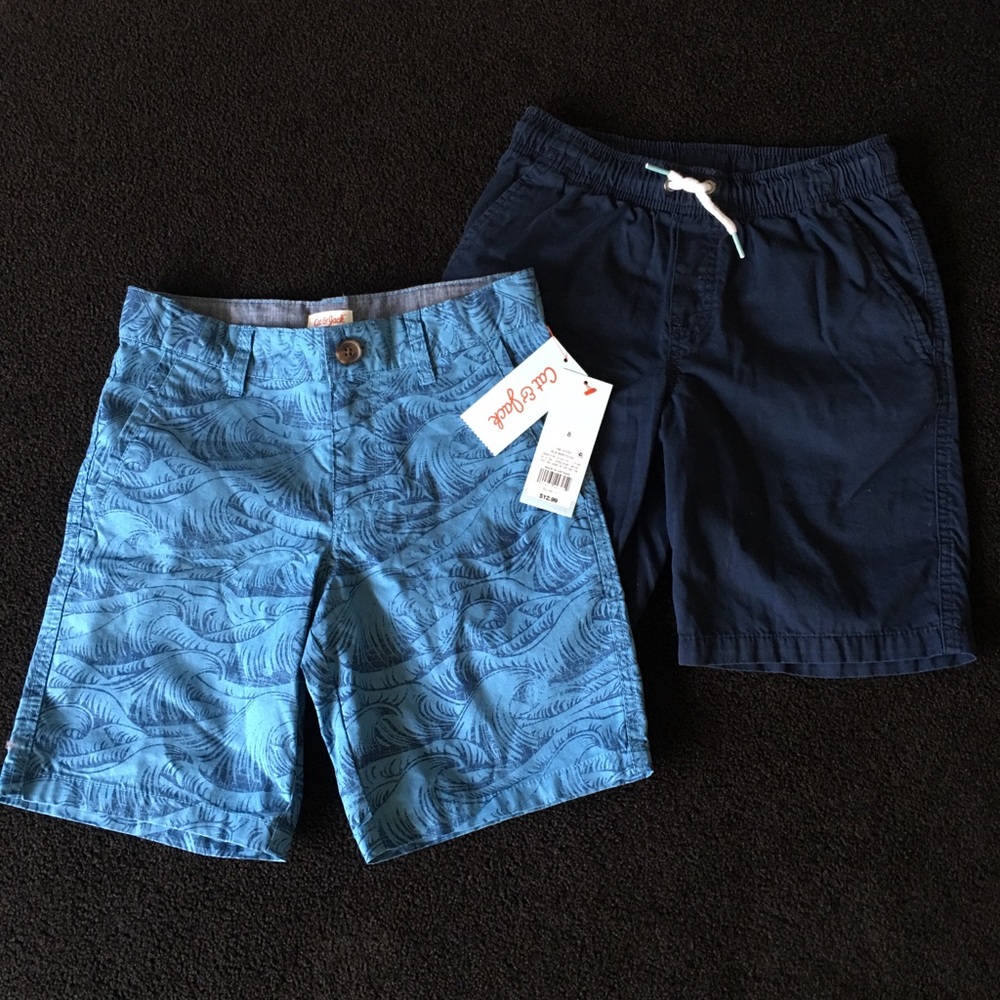 Cat & Jack Shorts- Two Pair - Waves and Navy